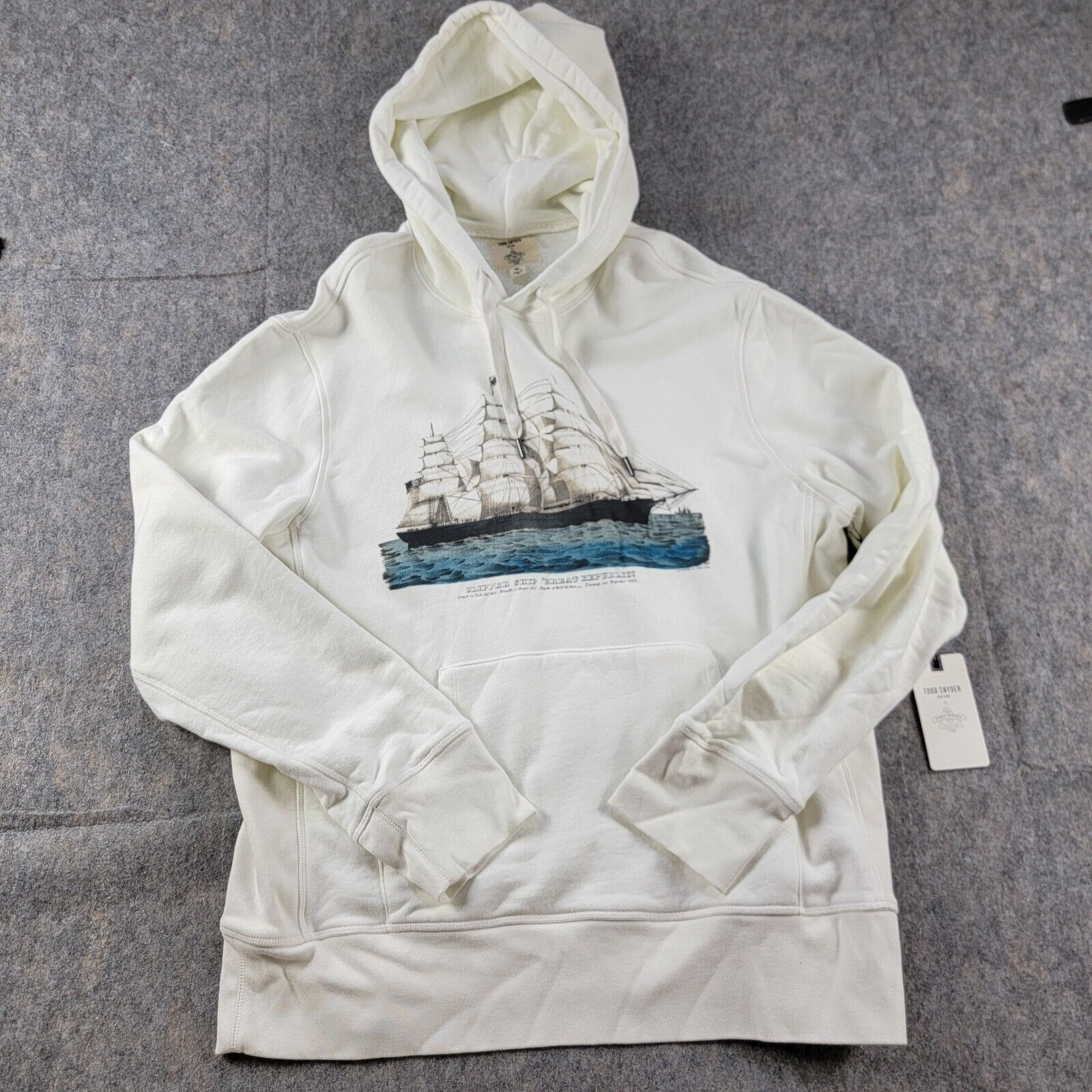 Todd Snyder Todd Snyder x John Derian Clipper Ship Graphic Hoodie Size US XL / EU 56 / 4 - 2 Thumbnail