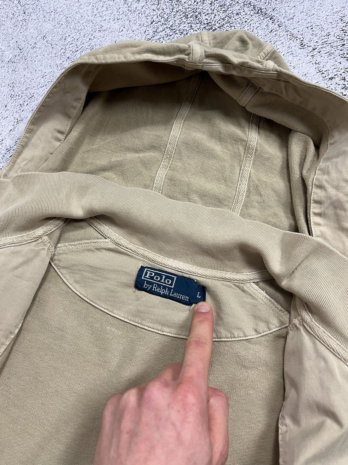 Denim & Supply Ralph Lauren Vintage Polo Ralph Lauren Military Zip Hoodie Distressed Size US M / EU 48-50 / 2 - 16 Thumbnail
