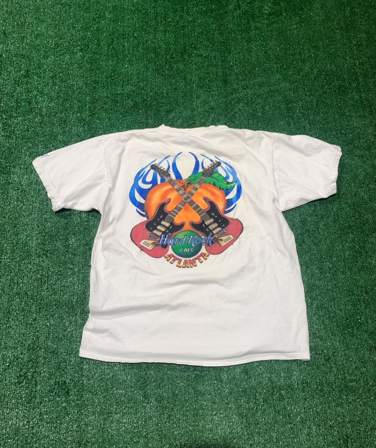 Hard Rock Cafe × Vintage 90’s Vintage Hard Rock Cafe Atlanta T Shirt Size US L / EU 52-54 / 3 - 1 Thumbnail