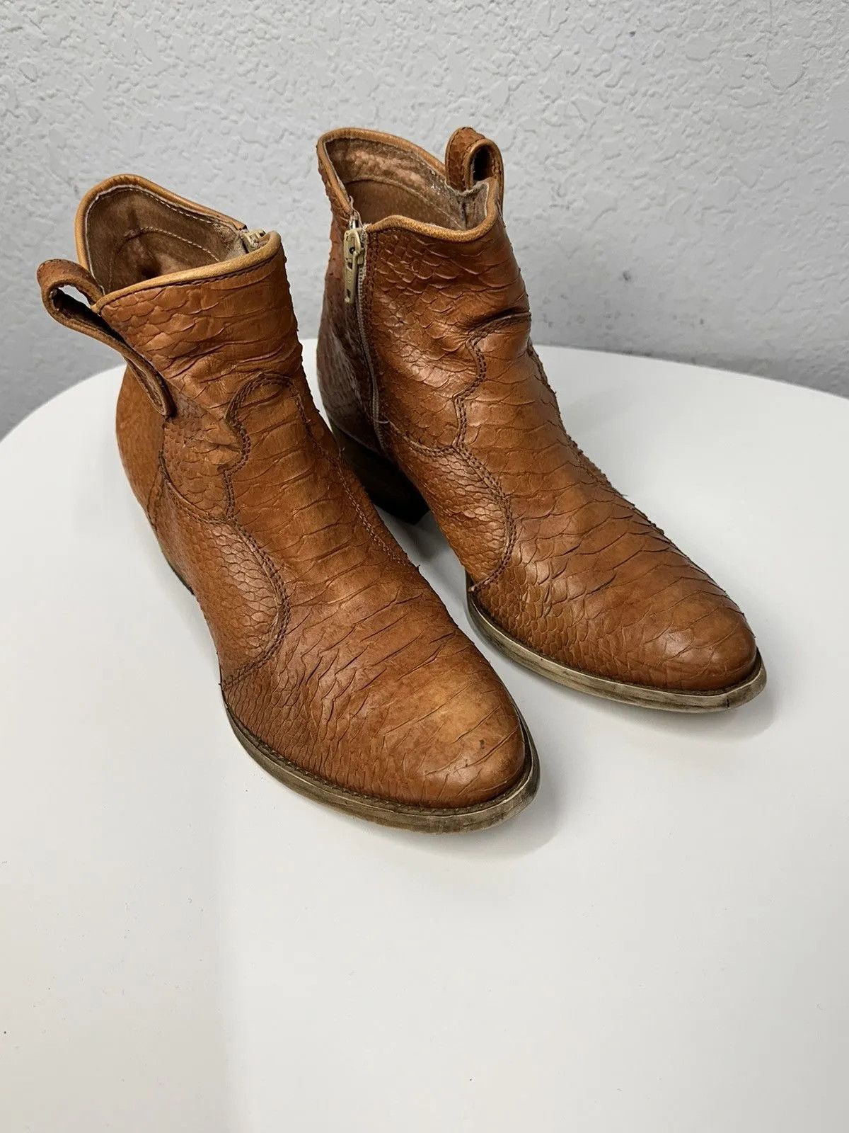 Hedi Slimane Vintage Real Alligator Leather Boots Rick Owens AS 98 Japan Size US 8 / IT 38 - 9 Thumbnail