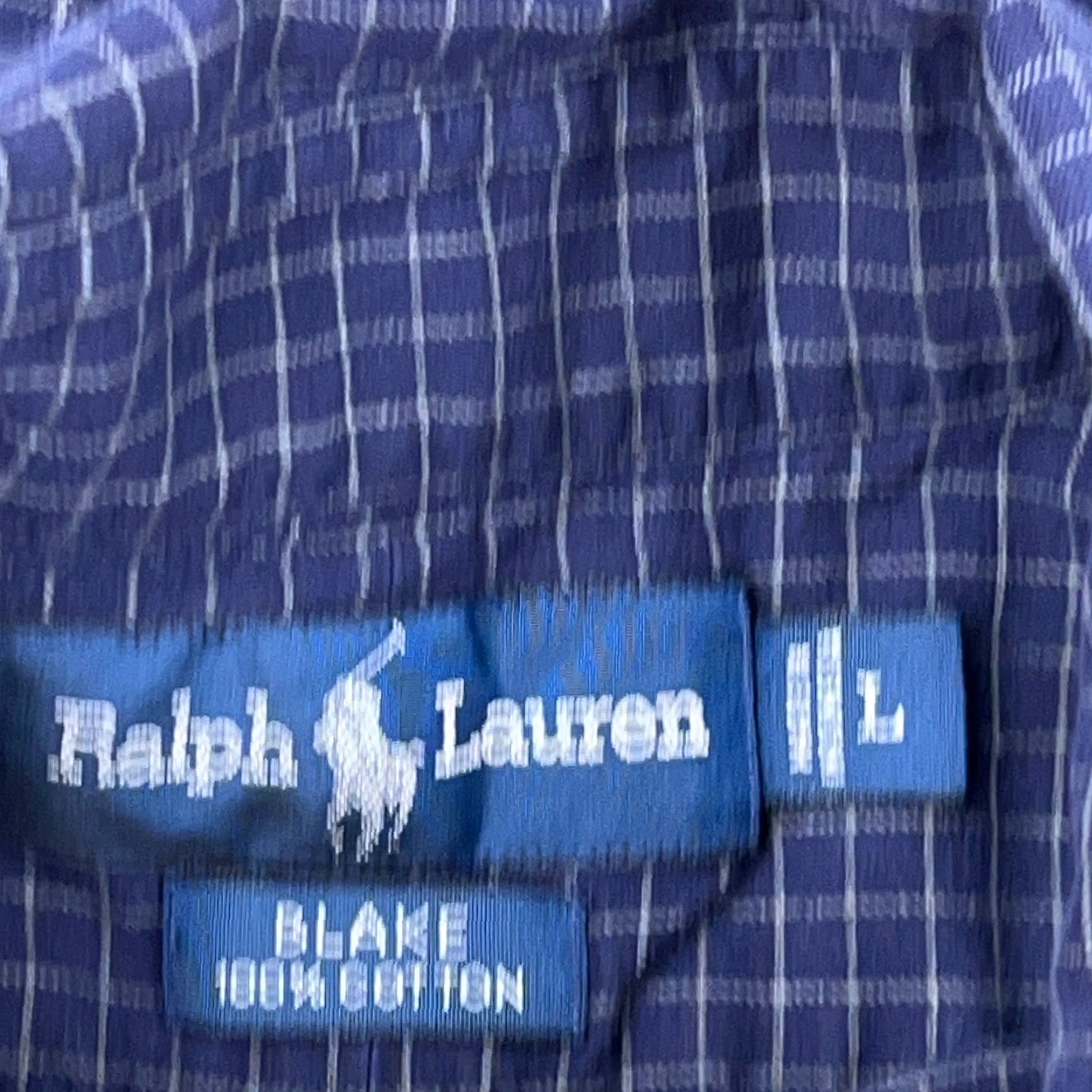 Ralph Lauren Ralph Lauren Button-Up Shirt Men Large Blue Plaid Flannel BLAKE Regular Fit Size 42R - 3 Thumbnail