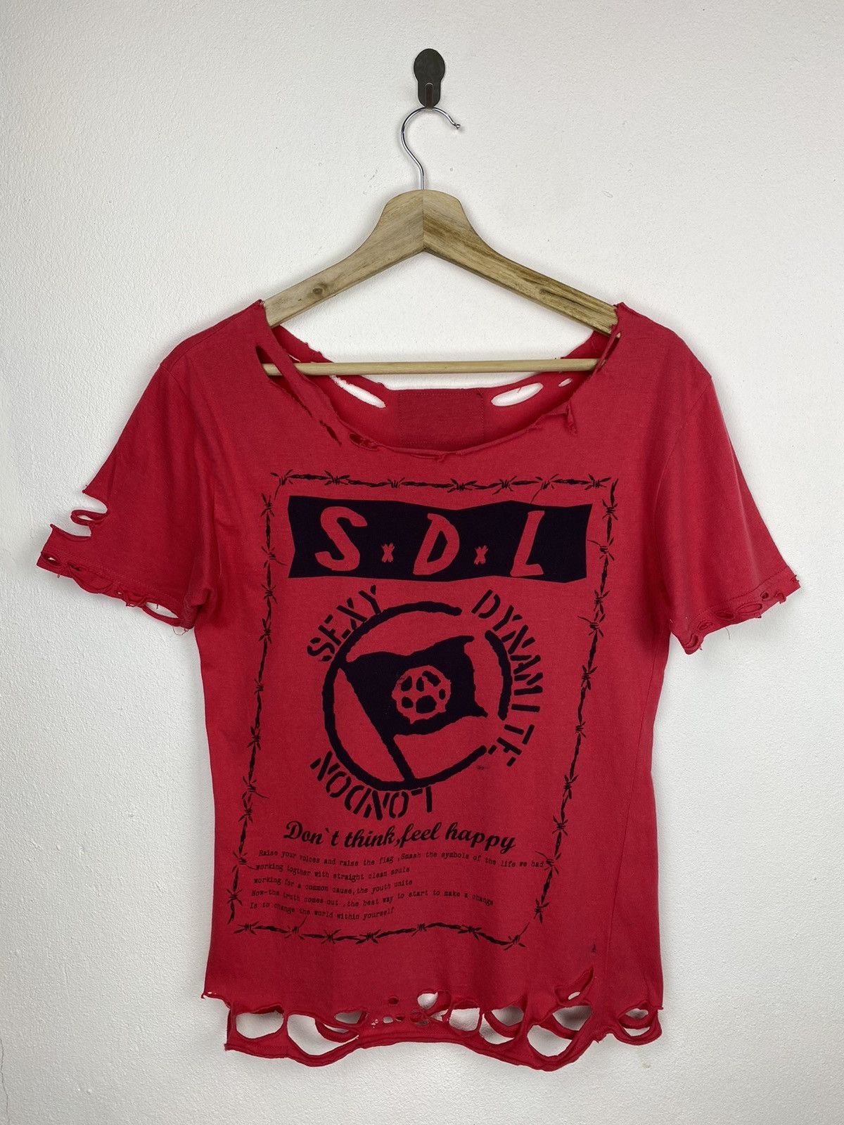 Seditionaries 💥RARE💥 Sexy Dynamite London “Anarchy” Punk Ripped Tshirt Size US XS / EU 42 / 0 - 1 Thumbnail