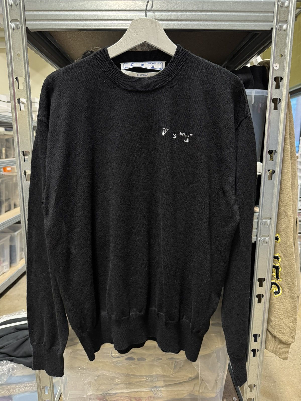 Givenchy Off-White Logo Embroidery Sweater NEW Size US M / EU 48-50 / 2 - 1 Thumbnail