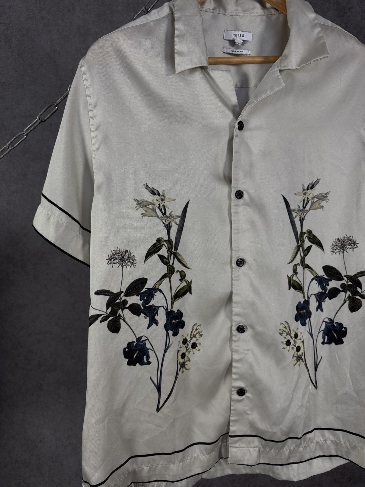 Reiss Reiss designer hawaiian shirt Size US L / EU 52-54 / 3 - 3 Thumbnail