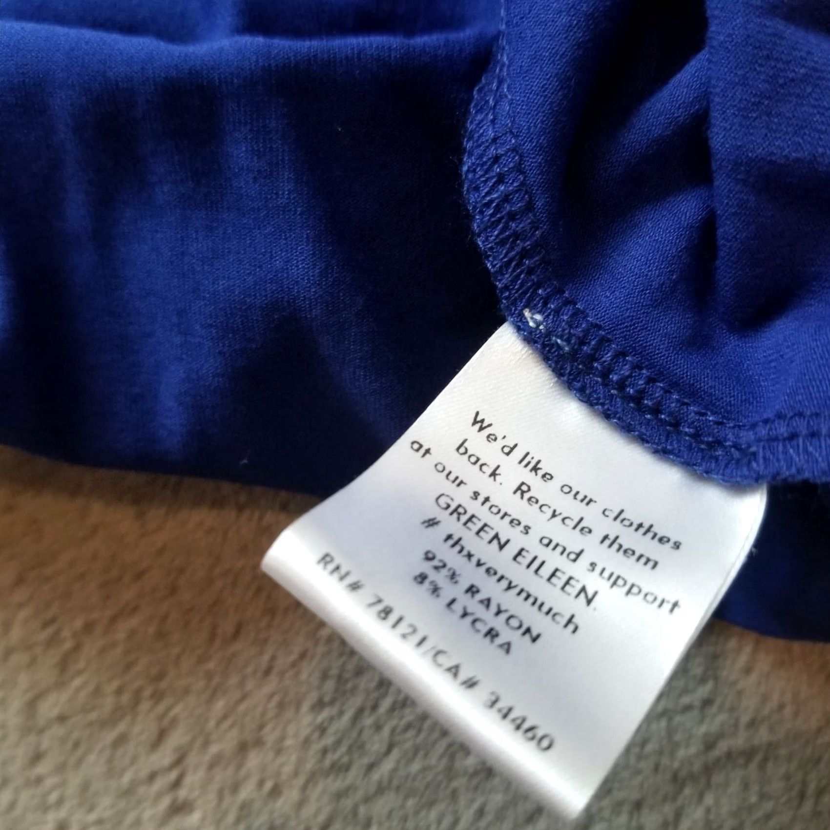 Eileen Fisher Eileen Fisher Shirt Dress Womens 3/4 Sleeves Blue Casual Small Midi Shirt Dress Womens Mens Size S / US 4 / IT 40 - 6 Thumbnail