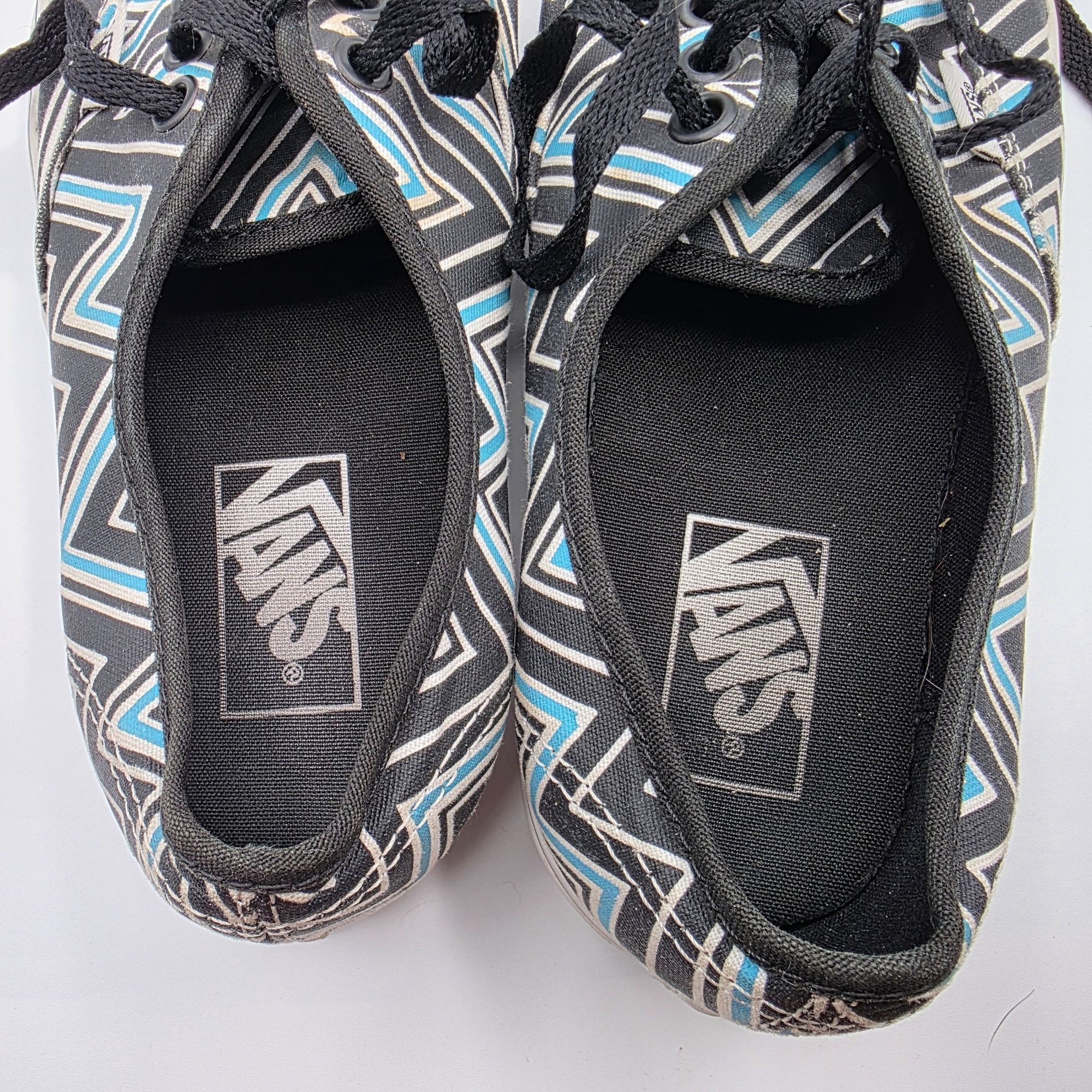 Vans Vans Authentic Chevron Print Womens Size 7.5 Black White Low Size US 7.5 / IT 37.5 - 6 Thumbnail