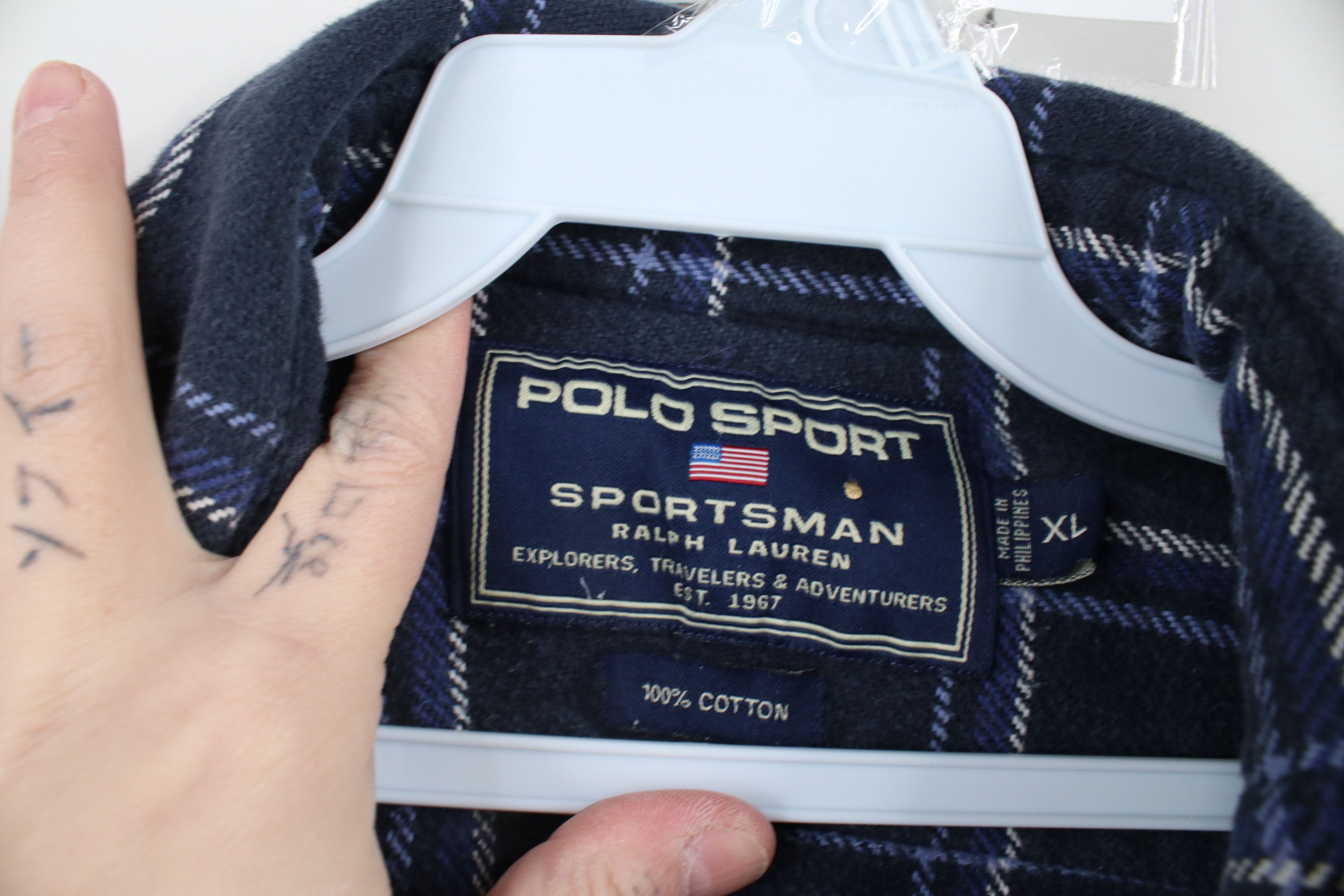 Ralph Lauren × Vintage Vintage 90s Polo Sport Sportsman Ralph Lauren Button Shirt Size US XL / EU 56 / 4 - 9 Thumbnail