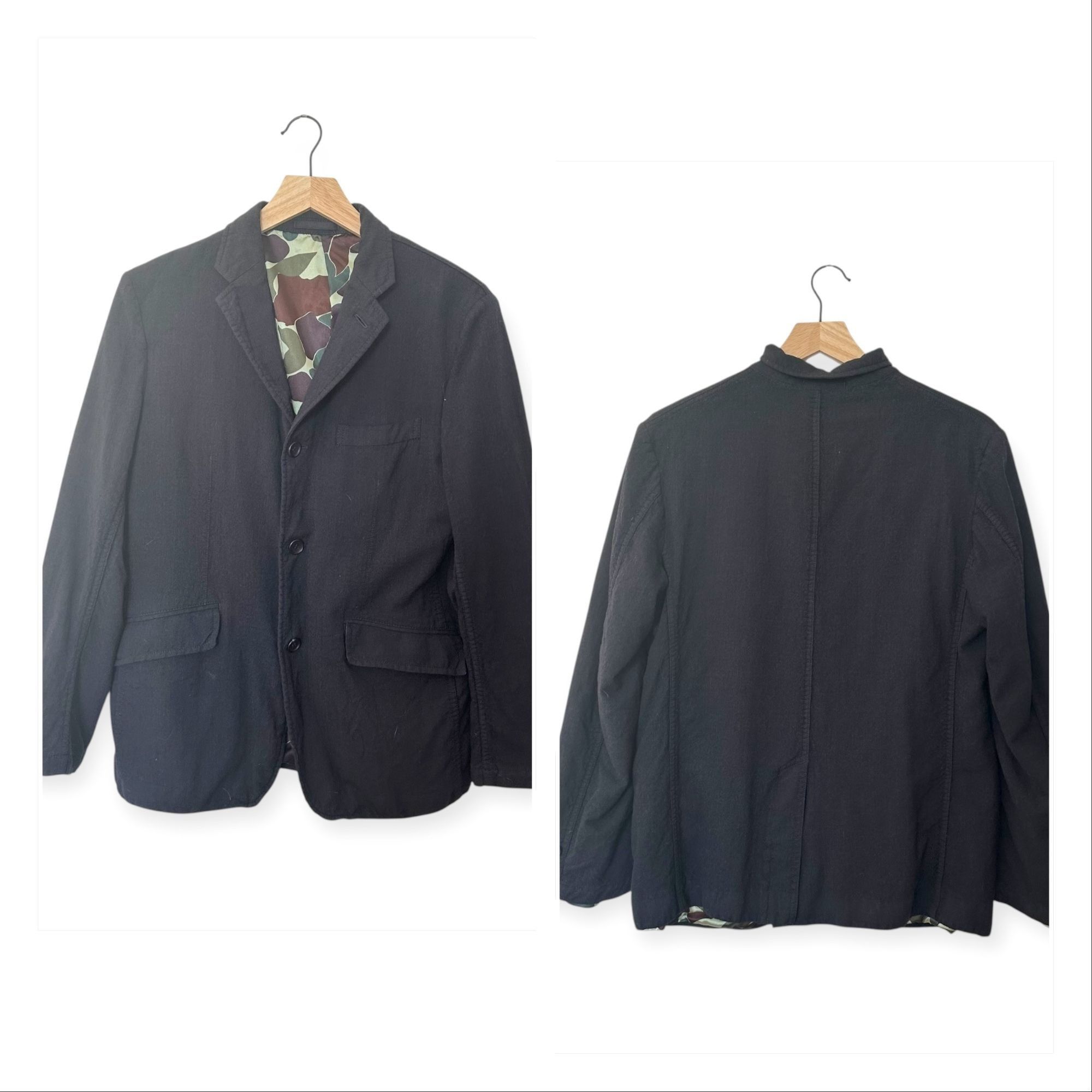Comme des Garcons Homme Comme Des Garçons HOMME Black Wool Jacket, Size XS, AW2017 Size US XS / EU 42 / 0 - 18 Thumbnail