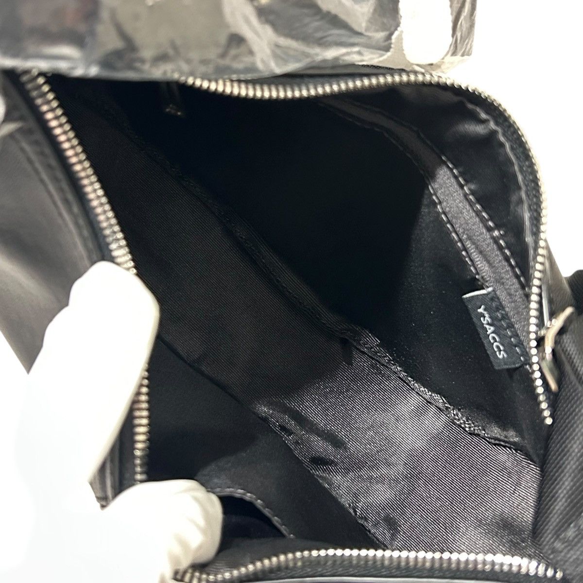 Yohji Yamamoto 696 Yohji Yamamoto Y'SACCS bag unisex shoulder black Size ONE SIZE - 14 Thumbnail