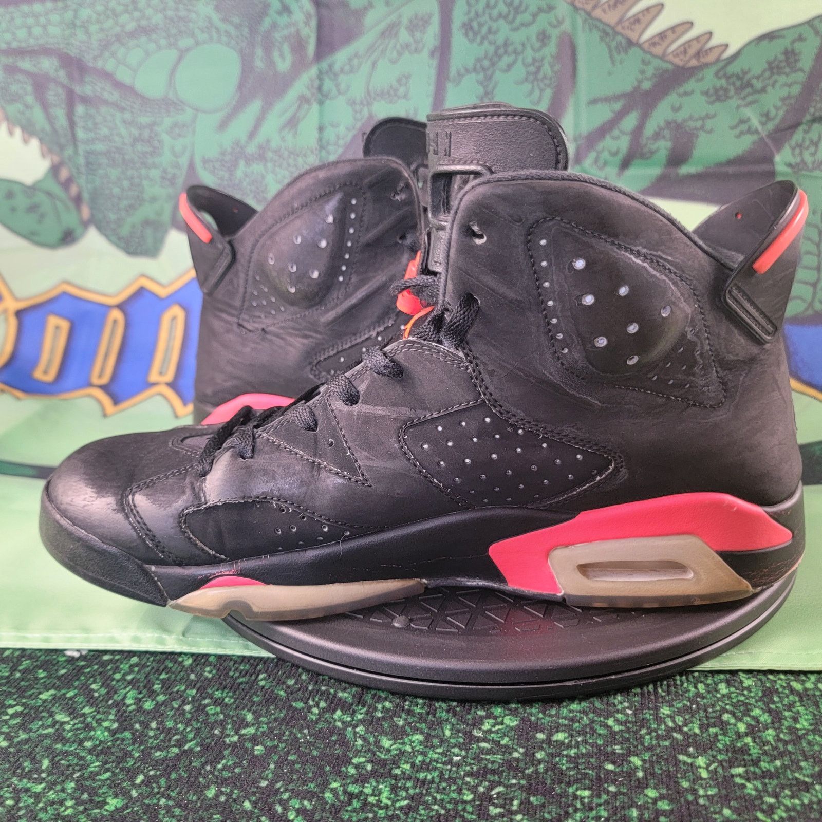Nike Air Jordan 6 Retro 'Infrared' Mens Sz 13 Black/Infrared 23 Size US 13 / EU 46 - 5 Thumbnail