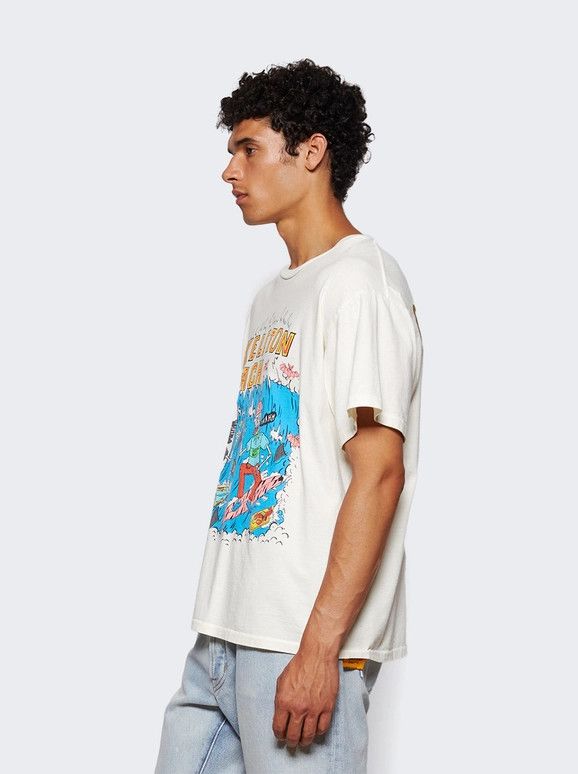 Gallery Dept. o1mle0226 Skeleton Beach Surf T-Shirt in White Size US XS / EU 42 / 0 - 3 Thumbnail