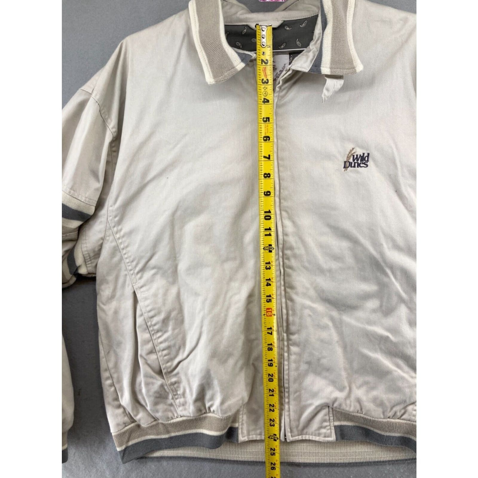 Vintage VINTAGE Slazenger Jacket Men's Windbreaker Full Zip - Casual Outdoor Golf Beige Khaki L Adult Large Brown Brand: Slazenger Size US L / EU 52-54 / 3 - 3 Thumbnail