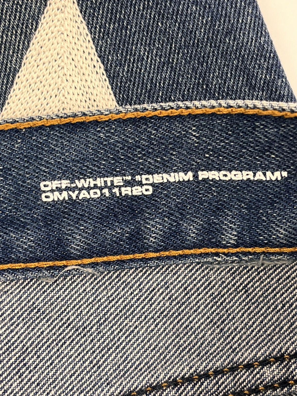 Off-White LOGO PLACK DENIM JEANS Size US 32 / EU 48 - 8 Thumbnail