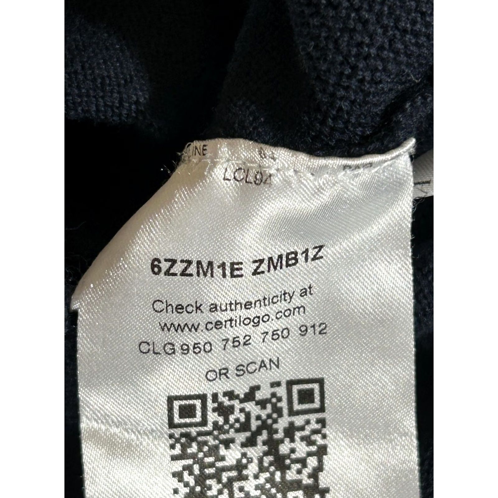Armani Exchange Armani Exchange Sweater Mens Medium Navy Knit Striped Hooded Longline Pullover Size US M / EU 48-50 / 2 - 7 Thumbnail