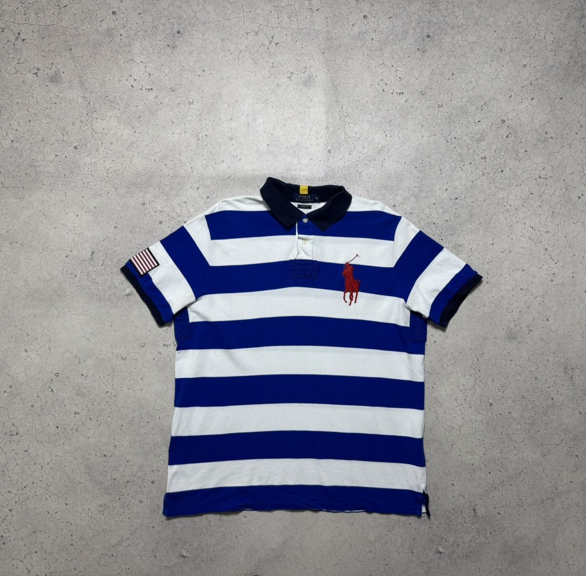 Polo Ralph Lauren Polo Ralph Lauren USA Striped Big Pony Shirt PRL Size XL Size US XL / EU 56 / 4 - 2 Thumbnail