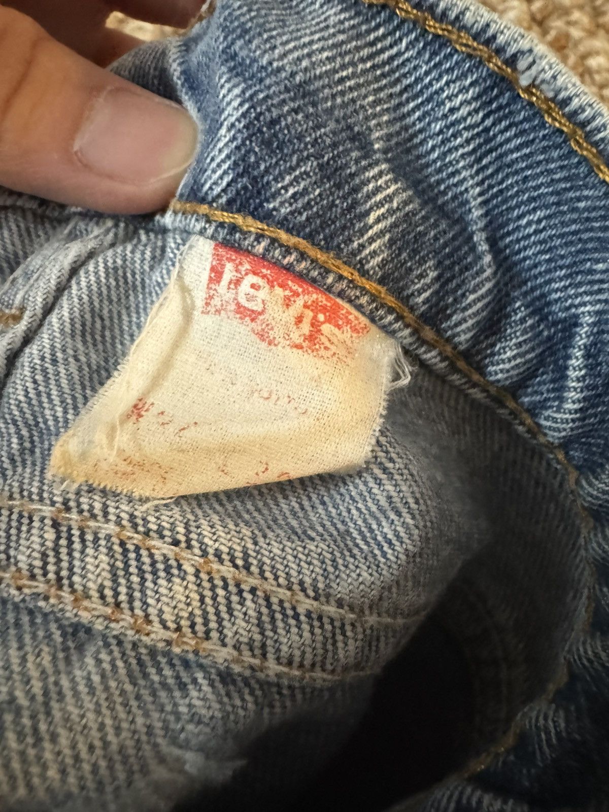 Levi's Vintage 1980s Levis 505 worn in jeans Size US 32 / EU 48 - 3 Thumbnail