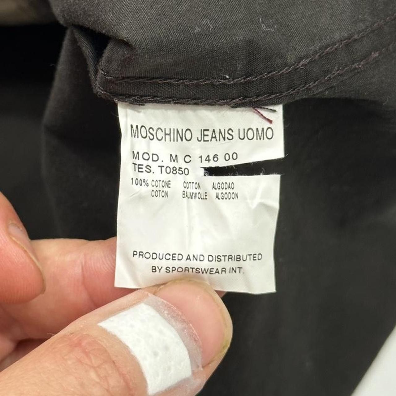 Moschino Moschino Jeans 00’s Tectonic Seam Technical Cotton Shirt - M Size US M / EU 48-50 / 2 - 6 Thumbnail