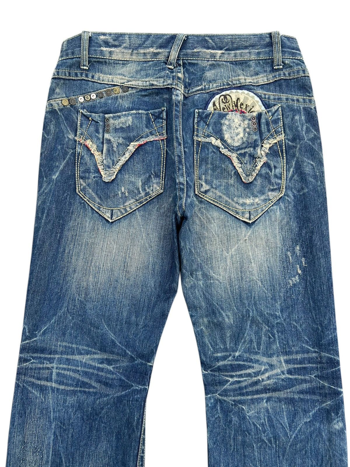 Kapital RED PEPPER GOLD LABEL PUNK DISTRESSED DENIM JEANS Size US 35 - 4 Thumbnail