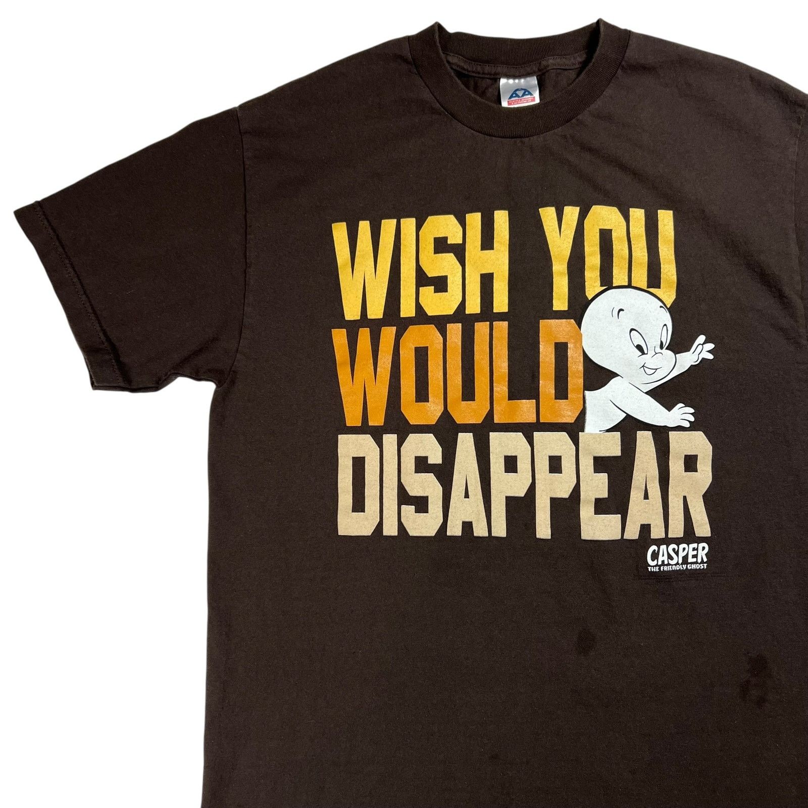 Vintage Vintage Y2K Casper The Ghost Wish You Would Disappear tee Size US L / EU 52-54 / 3 - 4 Thumbnail