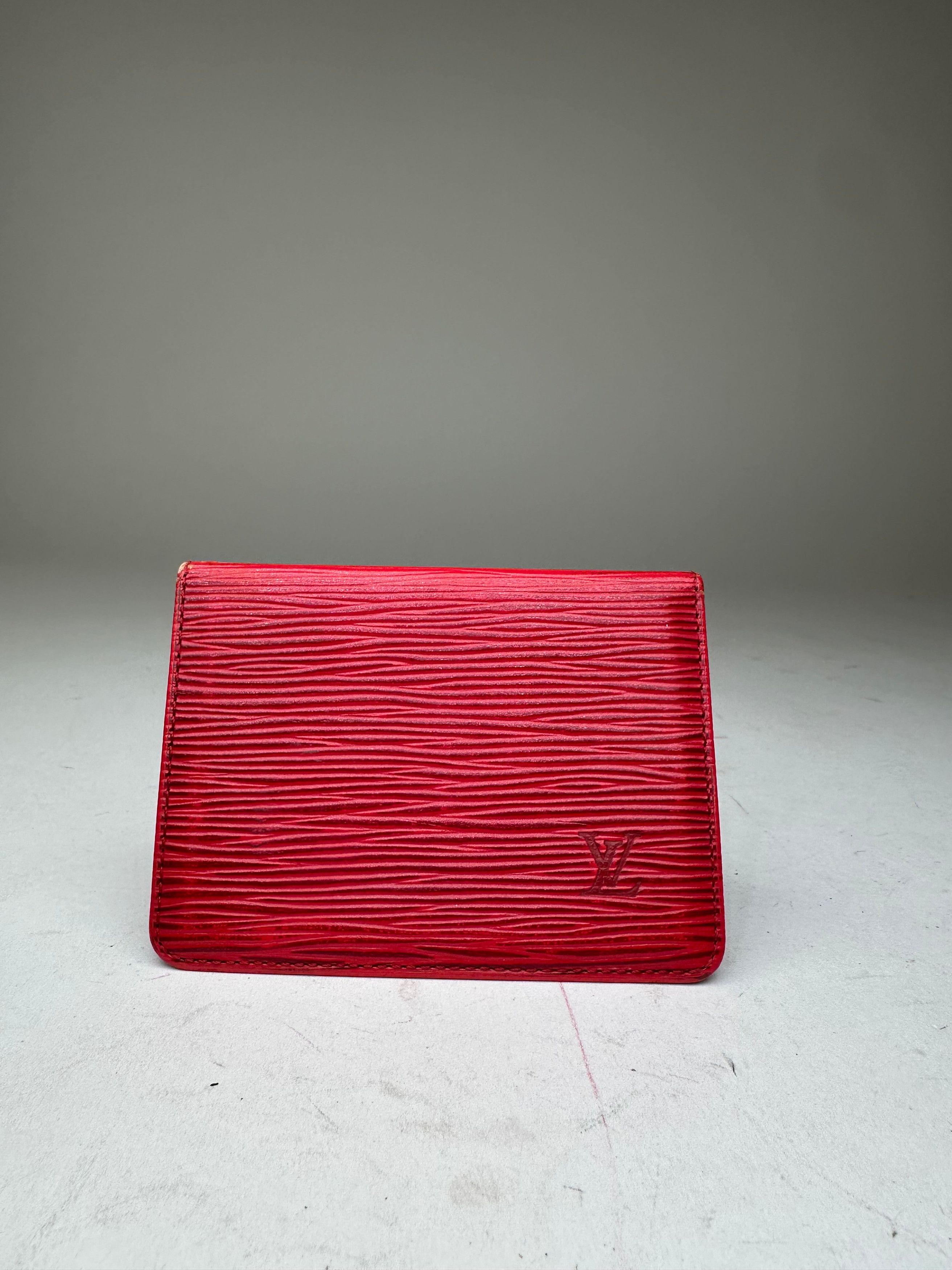 Louis Vuitton Vintage Epi Leather Card Holder Red Size ONE SIZE - 1 Thumbnail