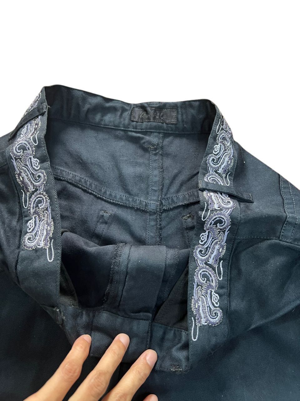 Kansai Yamamoto Kansai Man Dragon Embroidered Pants Size US 32 / EU 48 - 7 Thumbnail