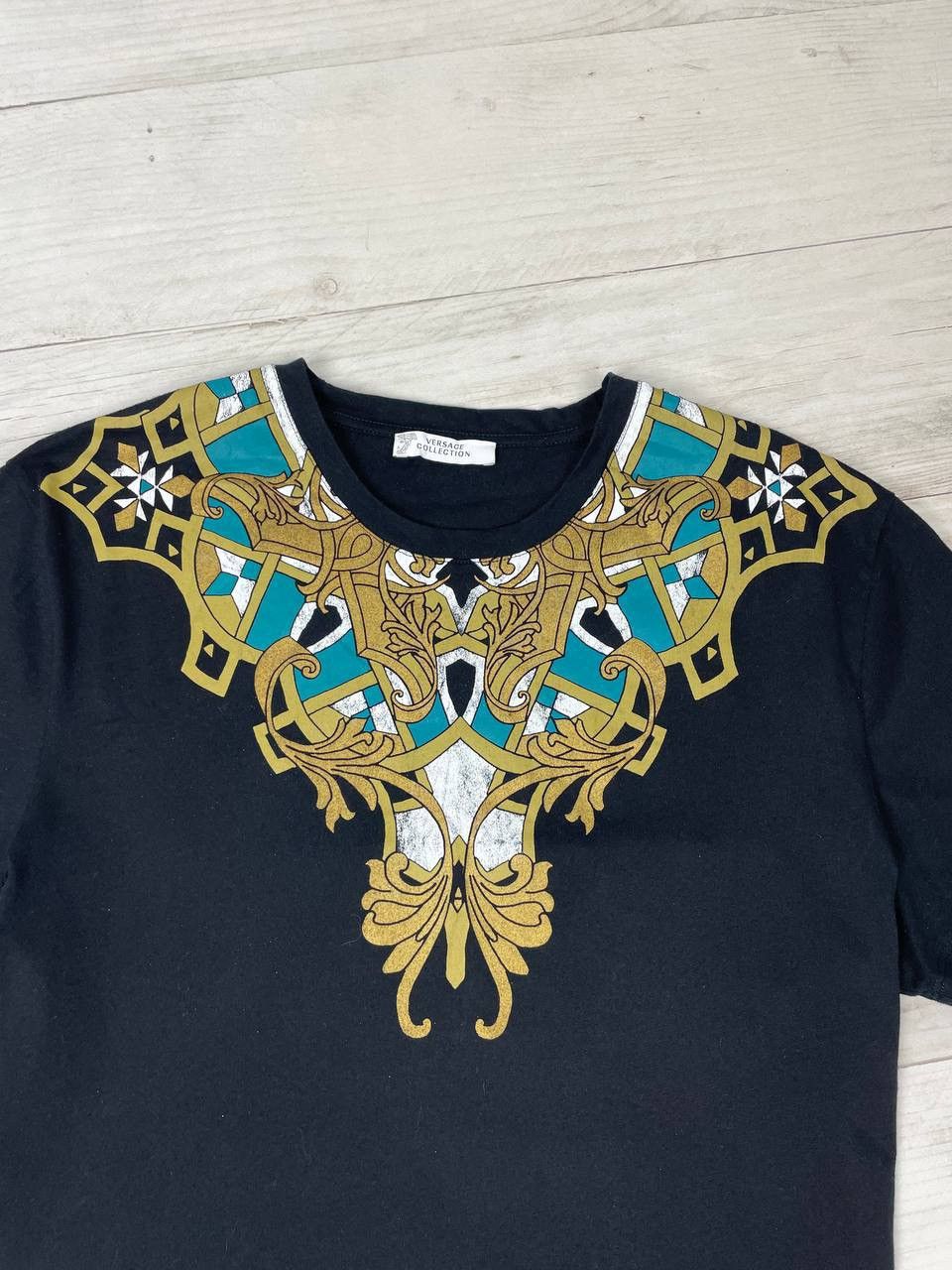 Versace Versace Collection Black Baroque Moroccan Print T-Shirt Size US M / EU 48-50 / 2 - 4 Thumbnail