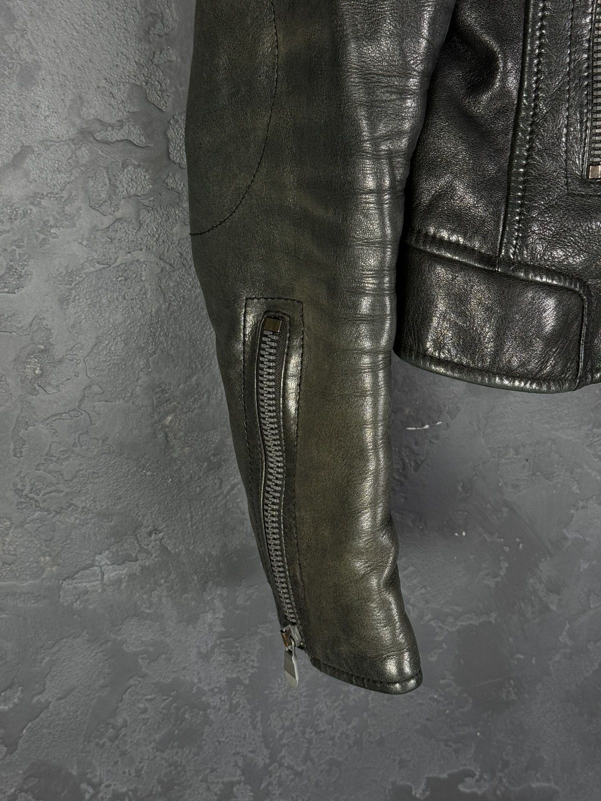 Balenciaga Balenciaga Vintage Women’s Biker Leather Jacket Size S / US 4 / IT 40 - 10 Thumbnail