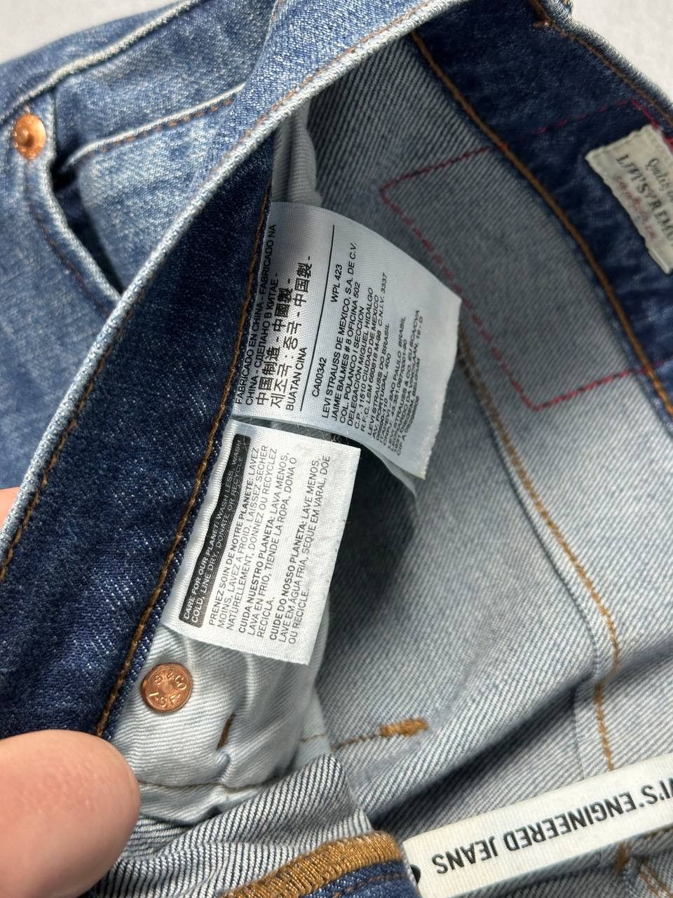 Levi's × Vintage Levi's Engineered Jeans Asymmetrical Denim Jeans Arc Fit Size US 33 - 7 Thumbnail