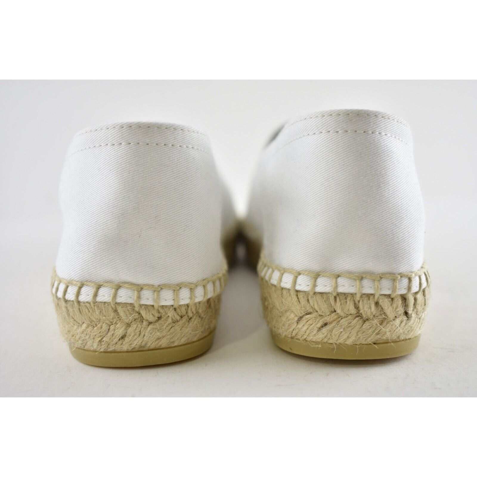 Prada Prada Bianco White Canvas Fabric Triangle Logo Slip On Slide Size US 6 / IT 36 - 11 Thumbnail