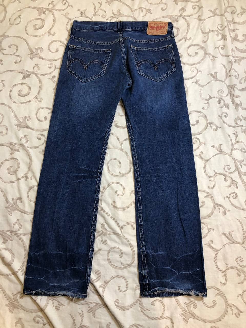 Levi's Light Wash Jeans 90s Levi's 901 Distressed Faded Size US 34 / EU 50 - 19 Thumbnail
