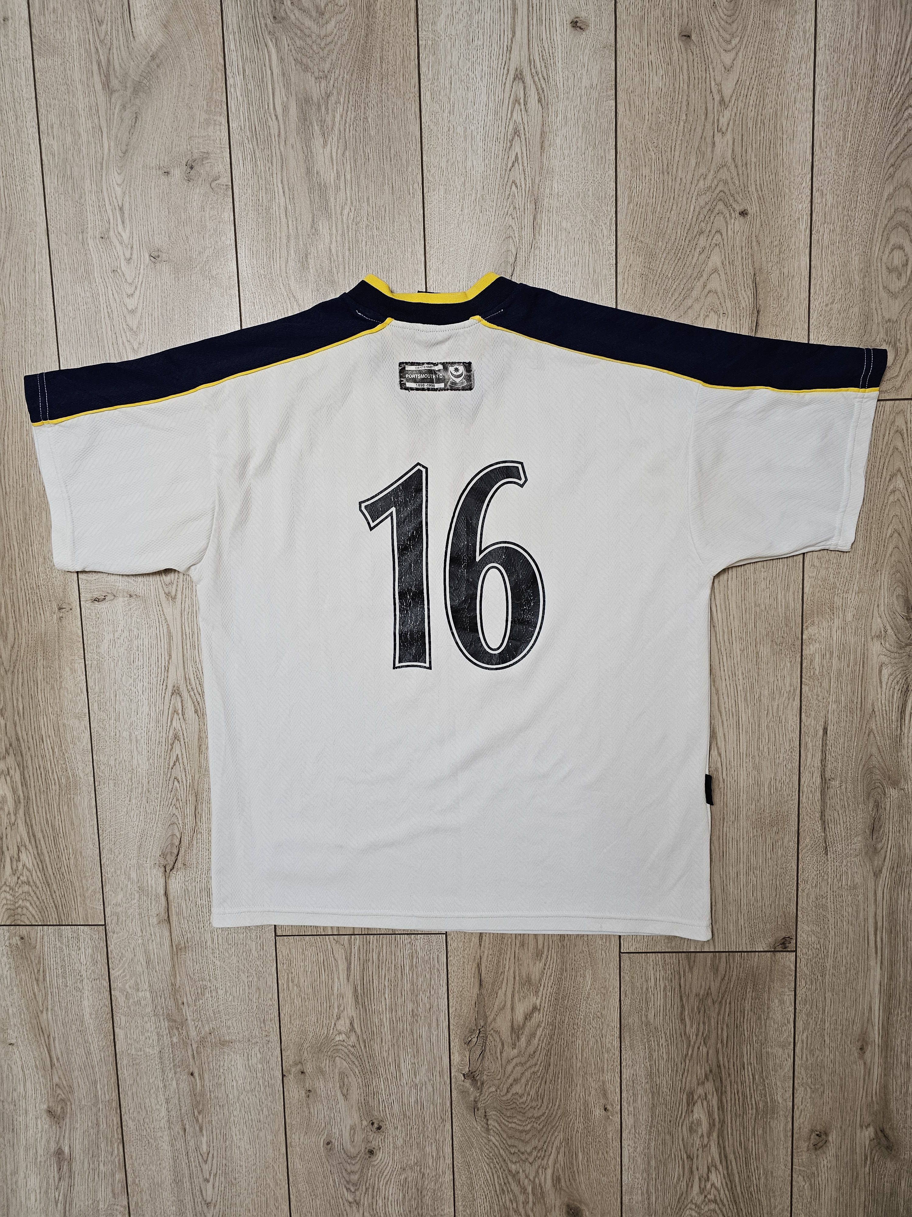All Sport × Vintage PORTSMOUTH 1998 1999 THIRD FOOTBALL SHIRT SOCCER JERSEY Size US L / EU 52-54 / 3 - 2 Thumbnail