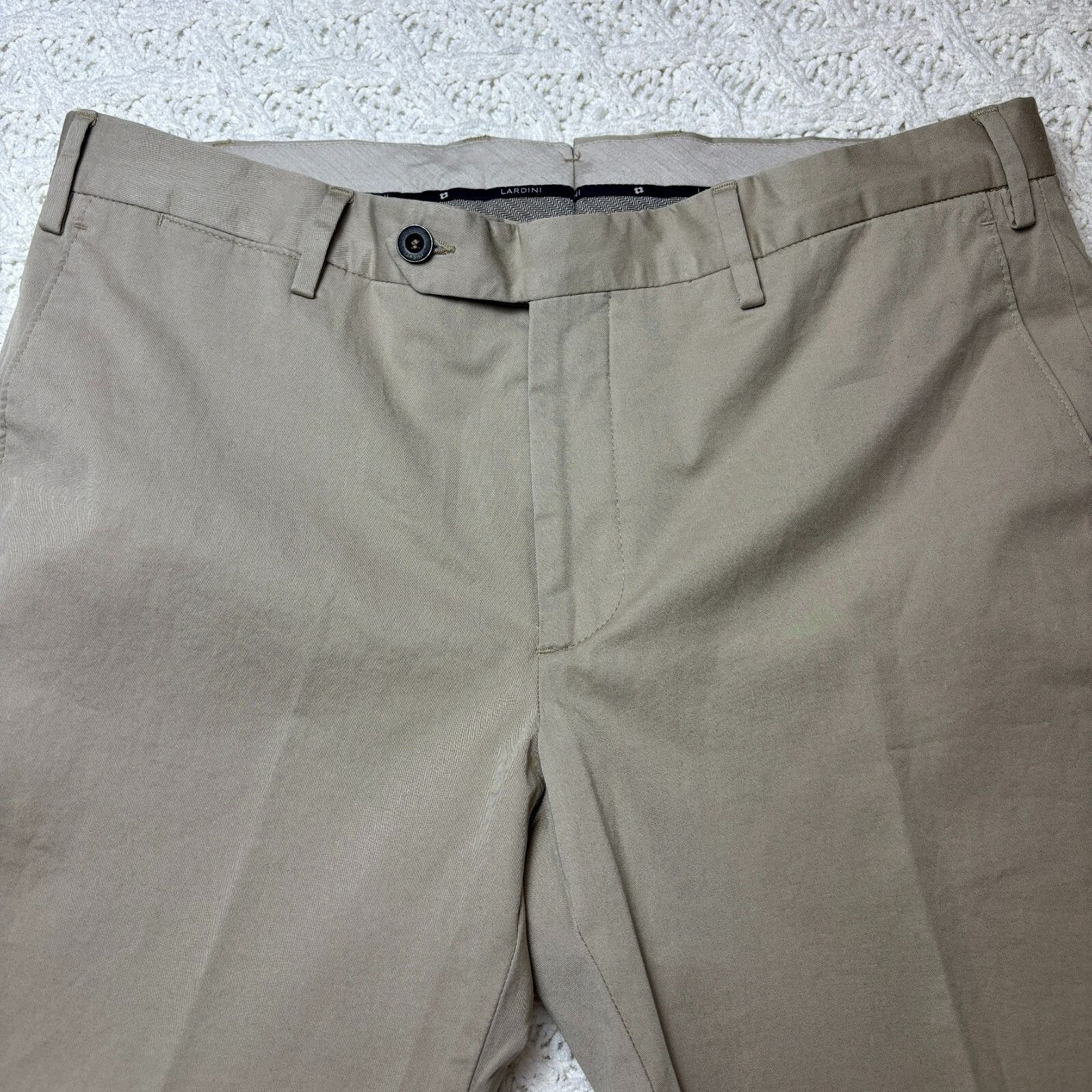 Lardini Lardini Men's Pants Sz 50 IT Beige Cotton Blend Chino Trouse Size US 40 / EU 56 - 1 Thumbnail