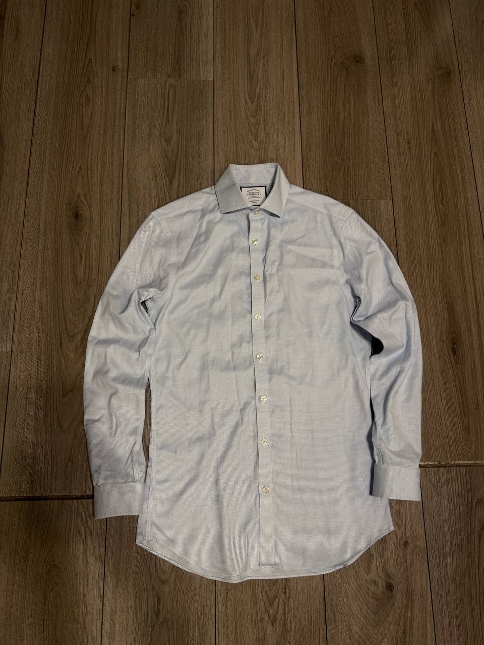 Charles Tyrwhitt charles tyrwhitt shirt mens blue 15/33 Super slim fit Size US S / EU 44-46 / 1 - 1 Thumbnail