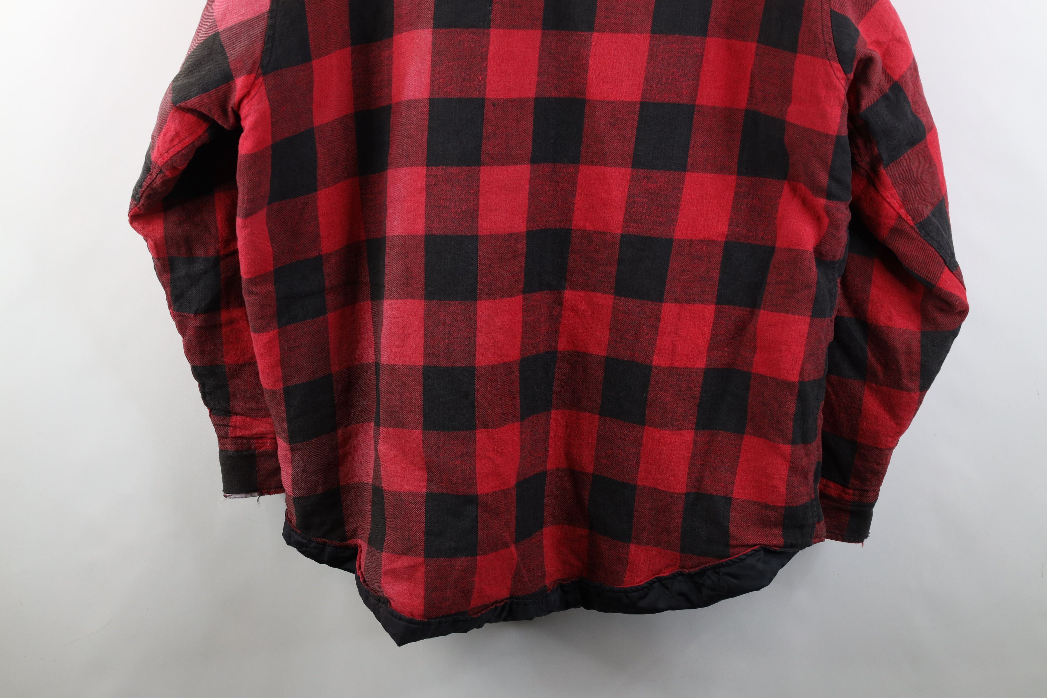 Vintage Vintage 90s Streetwear Quilted Flannel Shirt Jacket Plaid Size US XXL / EU 58 / 5 - 14 Thumbnail
