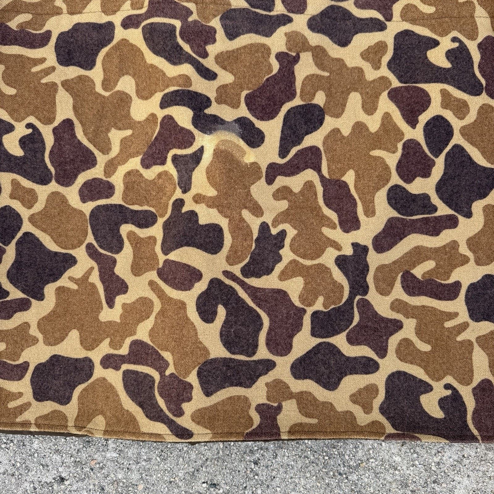 Vintage × Woolrich Woolen Mills Vintage 80s Woolrich Gore-Tex Frogskin Camo Wool Jacket Size US L / EU 52-54 / 3 - 4 Thumbnail