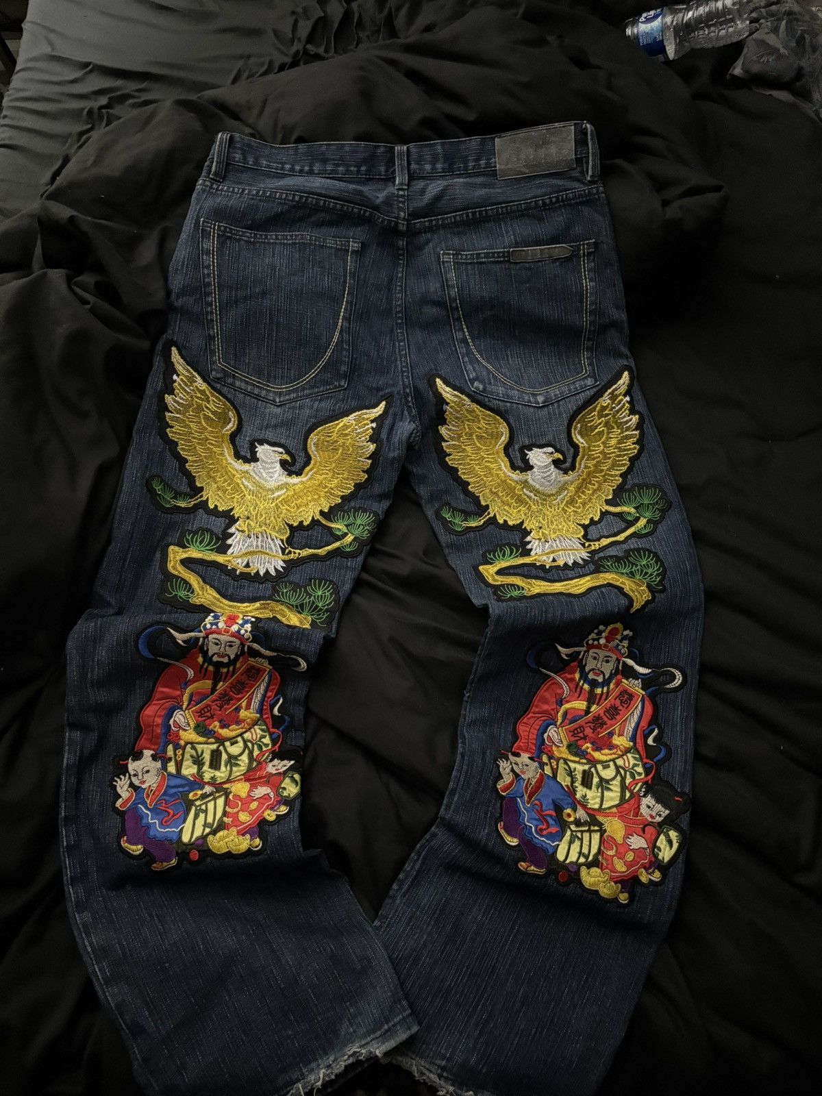 Other Japanese Embroidery Skater Jeans Size US 35 - 1 Thumbnail