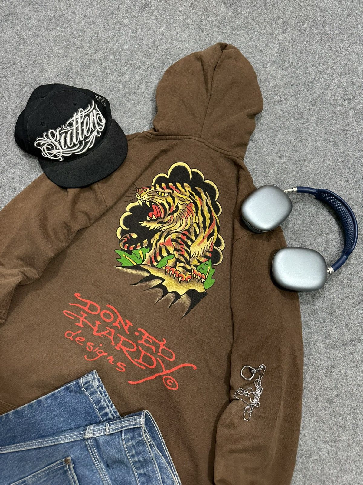 Ed Hardy Crazy Ed Hardy Zipper 🤎 Size US S / EU 44-46 / 1 - 2 Thumbnail