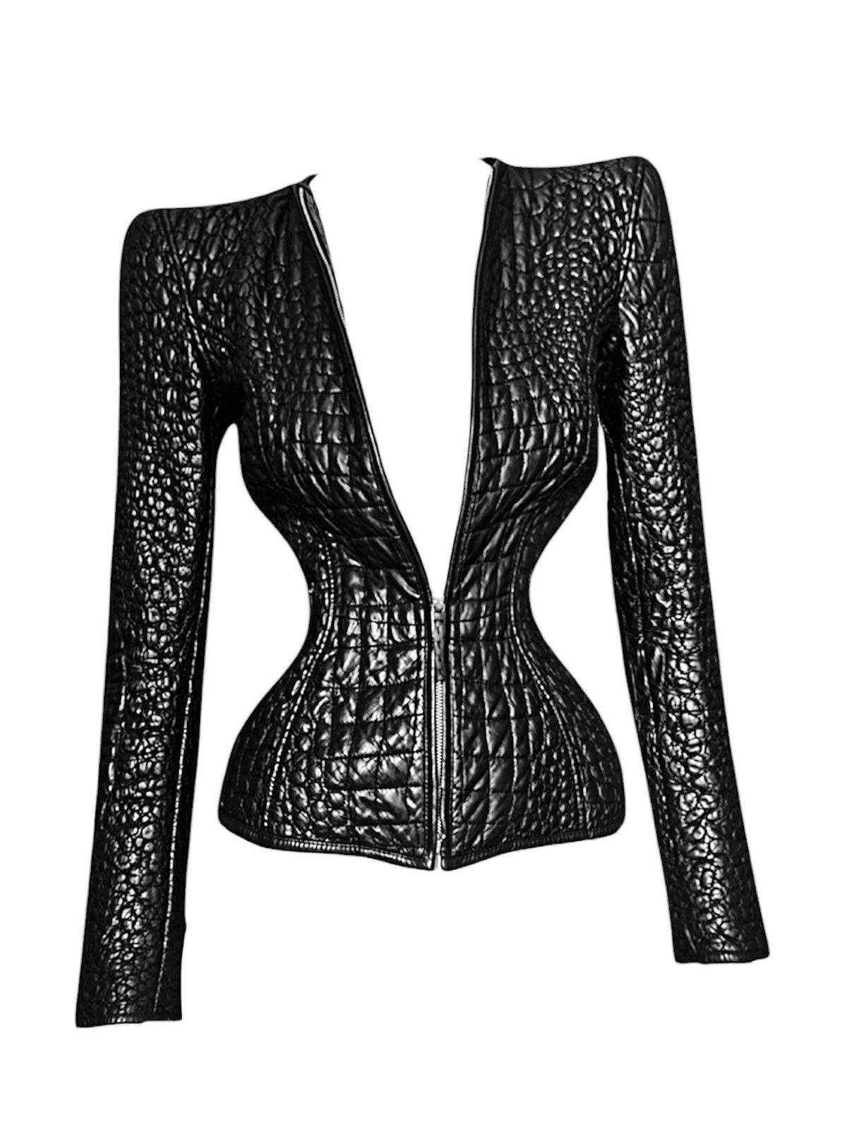 Roberto Cavalli Runway Roberto Cavalli leather jacket leopard silk lining Size S / US 4 / IT 40 - 1 Thumbnail