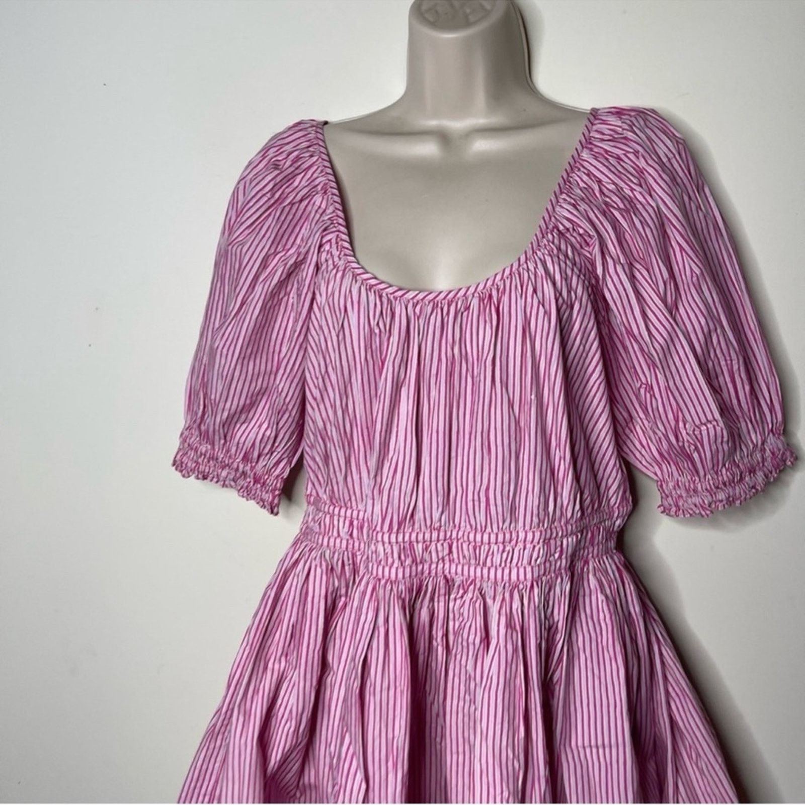 RHODE RHODE Anika Dress Jaipur Stripe Violet Coral Size Large L Size L / US 10 / IT 46 - 5 Thumbnail