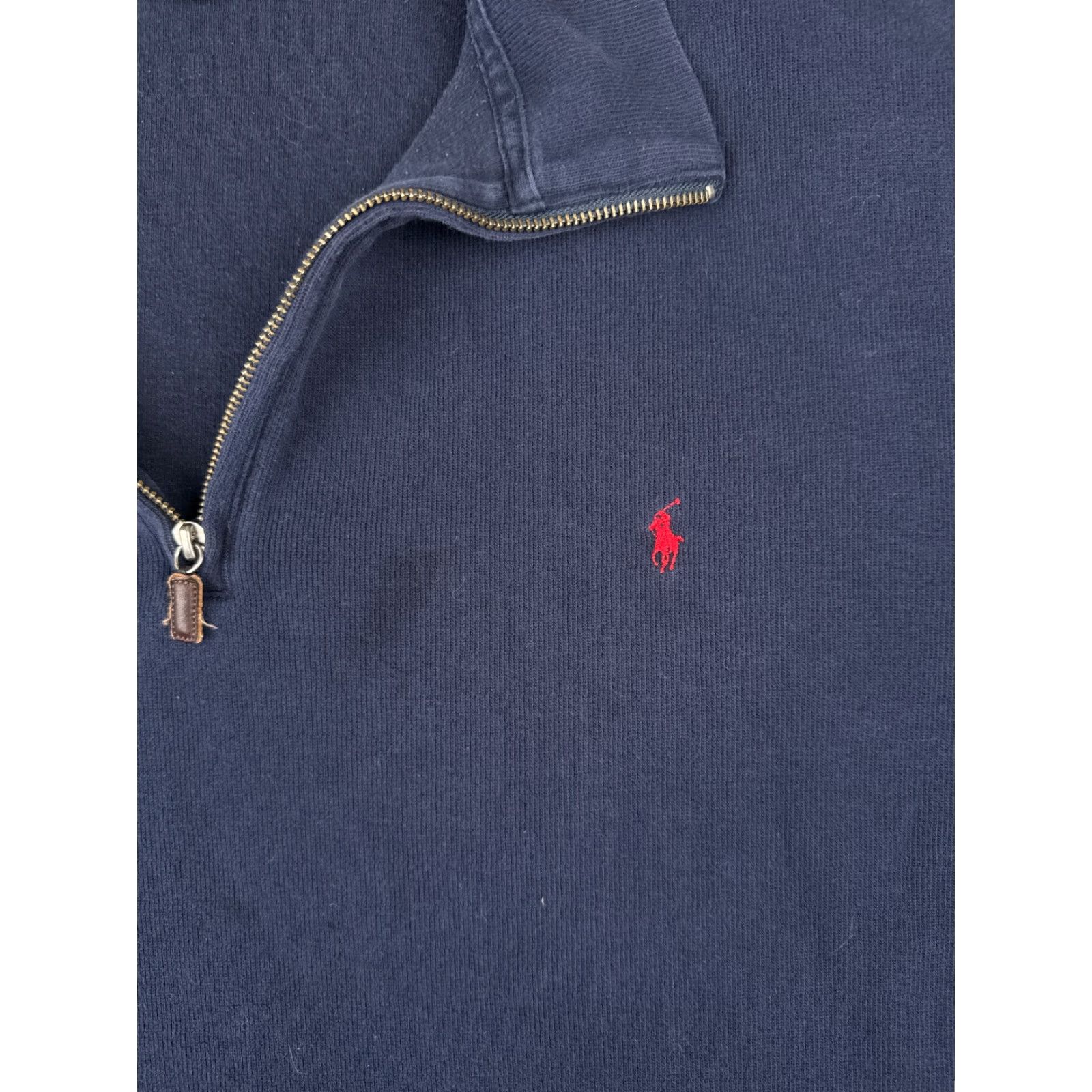 Ralph Lauren VINTAGE Polo Ralph Lauren Sweater Shirt Casual Men 2XLT Blue 1/4 Zip Mock Neck Pullover Embroidered Logo Chest 52 in Size US XXL / EU 58 / 5 - 6 Thumbnail