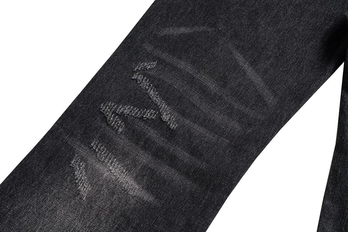 Japanese Brand Streetwear Damaged Hole Washed Baggy Jeans Size US 35 - 8 Thumbnail