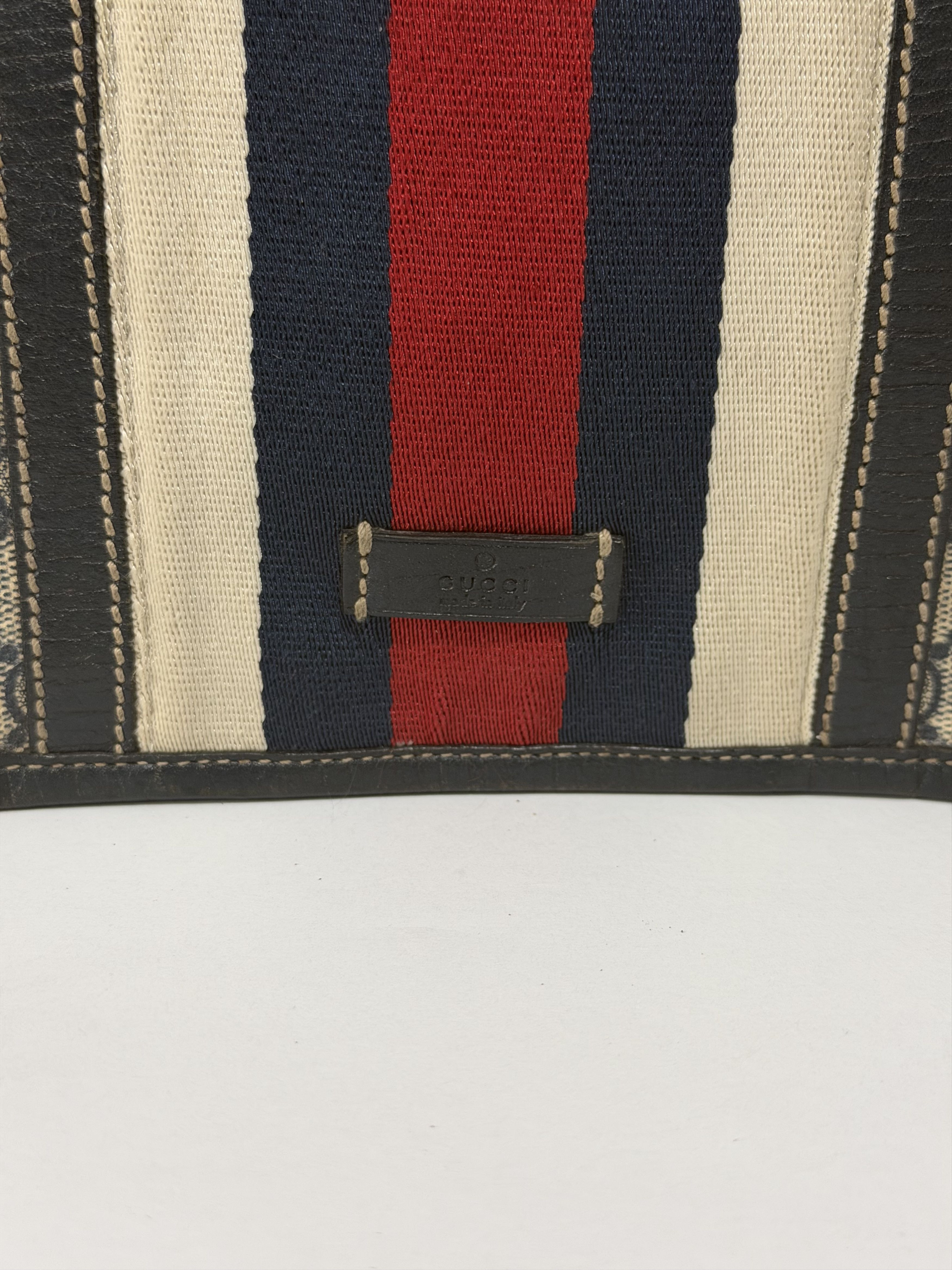 Gucci GUCCI Blue GG Coated Canvas Vintage Web Messenger Bag Size ONE SIZE - 2 Thumbnail