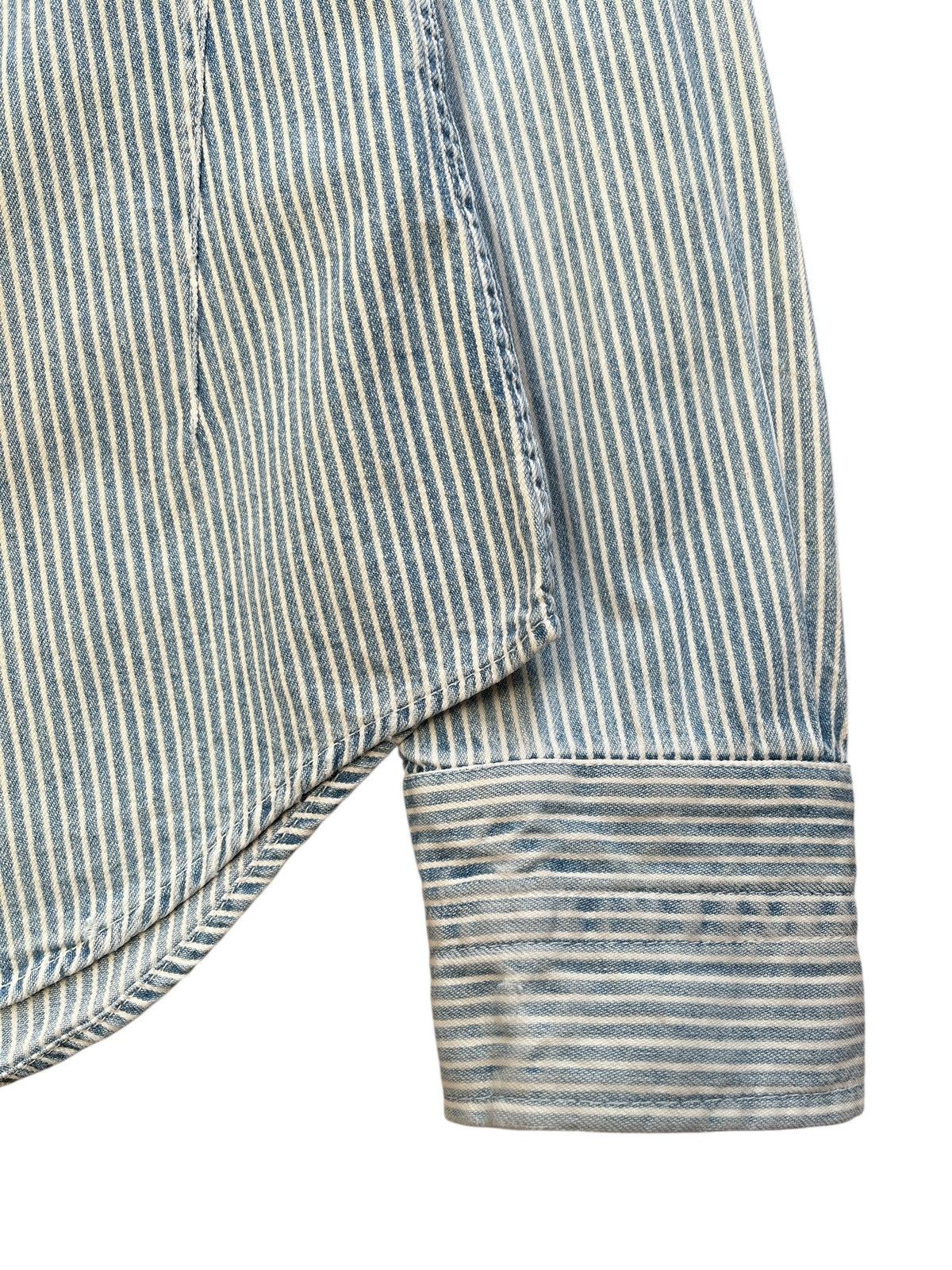 Number (N)ine Number (N)ine S08-NNS001C Zippo Hickory Denim Shirt Size US S / EU 44-46 / 1 - 6 Thumbnail