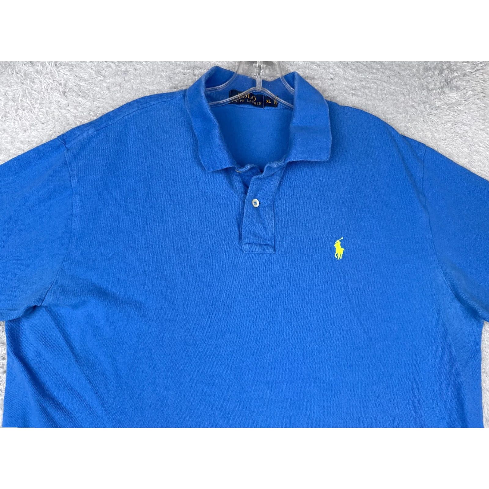 Ralph Lauren Ralph Lauren Polo Shirt Men XL Blue Short Sleeve 100% Cotton Size US XL / EU 56 / 4 - 4 Thumbnail
