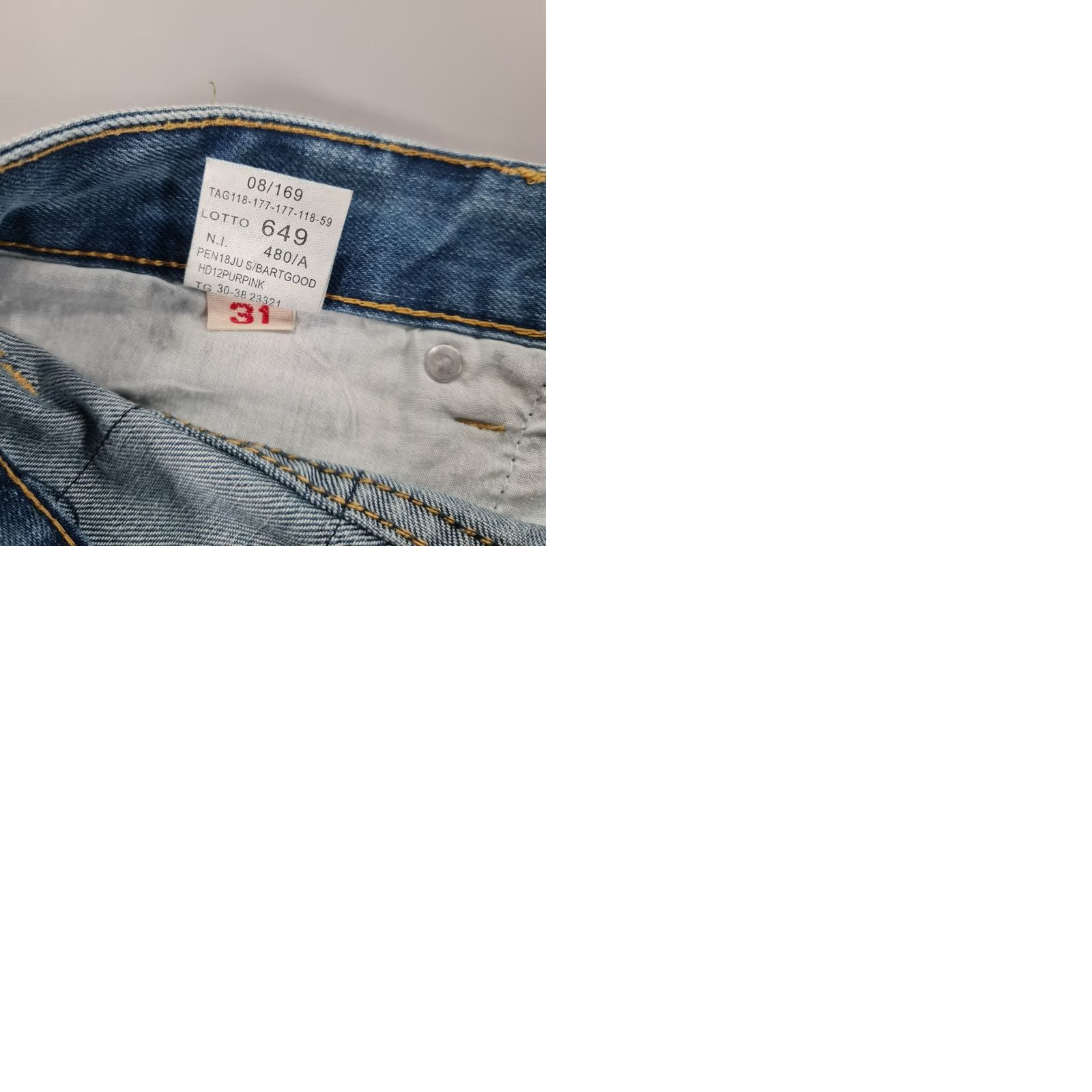 Takeshy Kurosawa Takeshy Kurosawa Jeans Blue W31 L30 Straight Hip Hop Distressed Denim Jeans Mens Regular Size US 31 - 9 Thumbnail