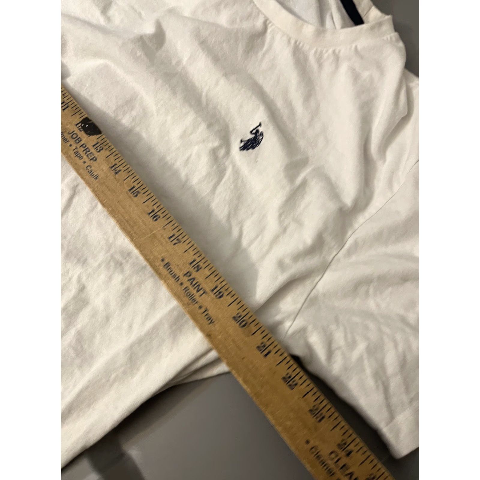 Polo Ralph Lauren US Polo Assn. T-Shirt Crew Neck White Cotton Logo S/S Polo Ralph Lauren Men XL Room Tee Mens Size US XL / EU 56 / 4 - 5 Thumbnail