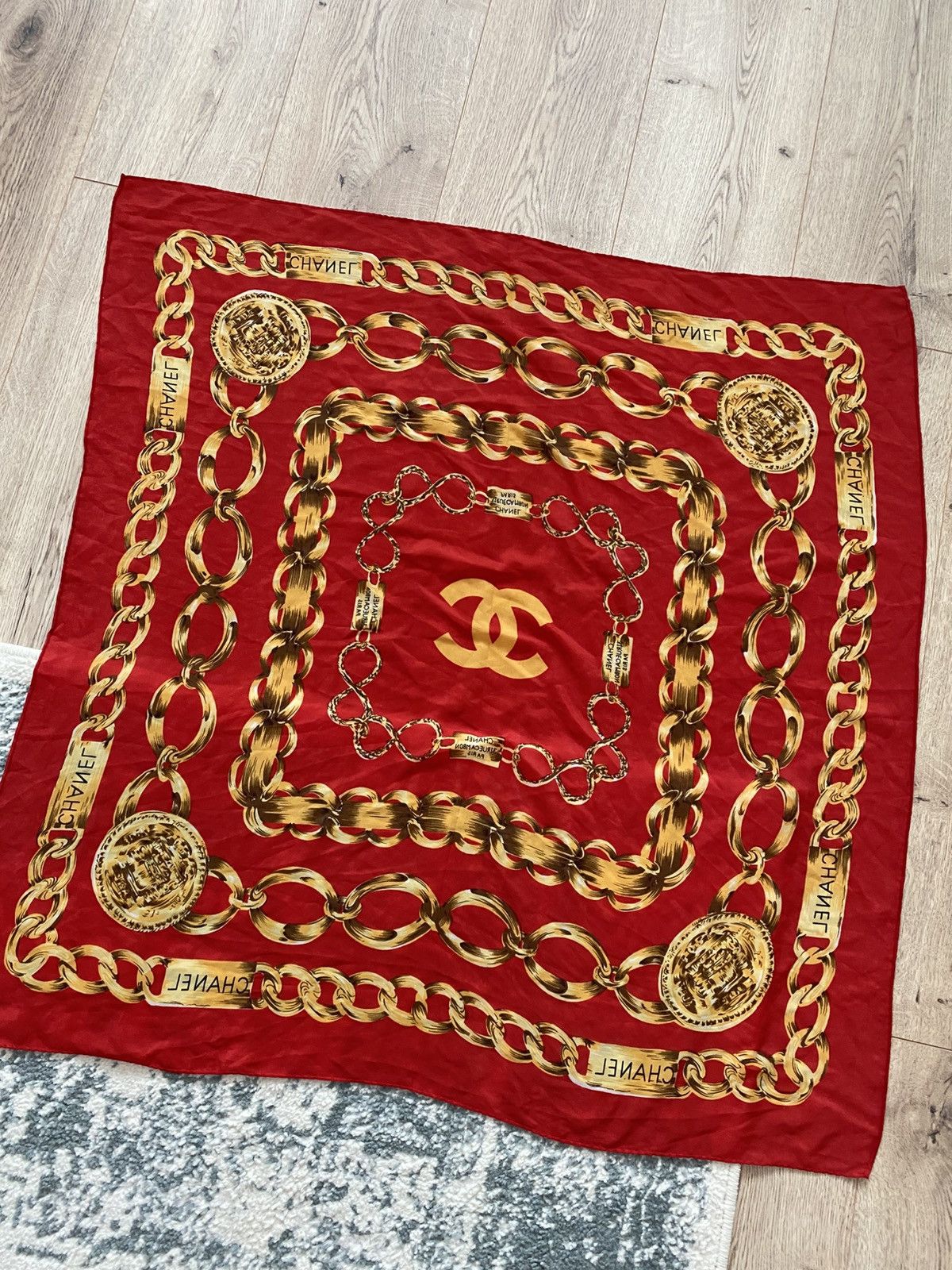 Chanel Vintage Chanel Scarf Size ONE SIZE - 5 Thumbnail