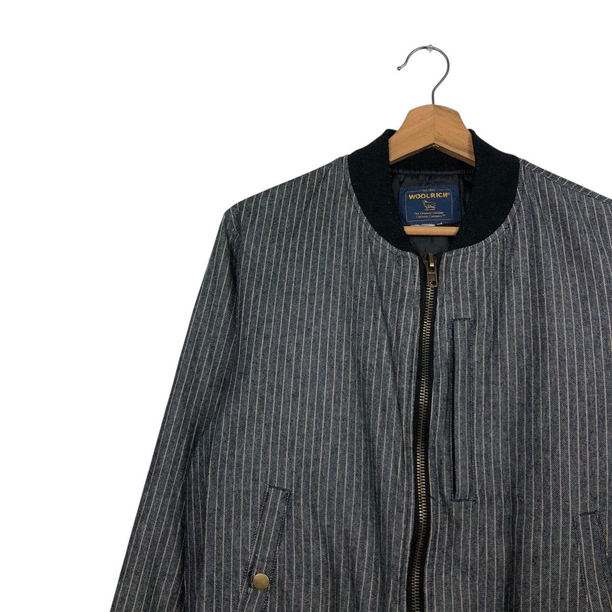 Japanese Brand 📌Vintage Hickory Chore Bomber Jacket Woolrich Issey Miyake Size US M / EU 48-50 / 2 - 8 Thumbnail
