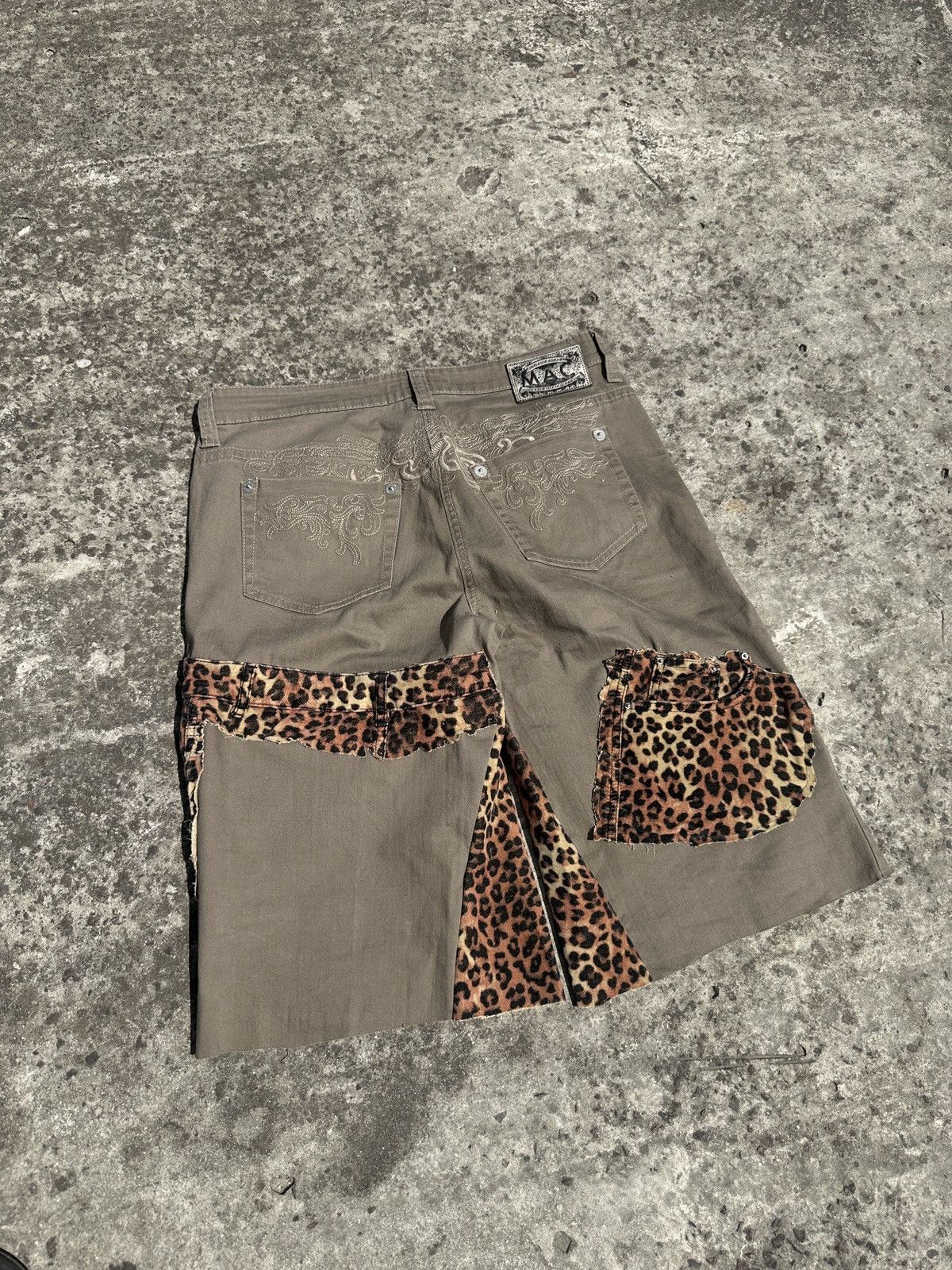 Other Vintage Leopard Jeans Shorts Rare Streetwear Casual L Custom Size US 34 / EU 50 - 5 Thumbnail
