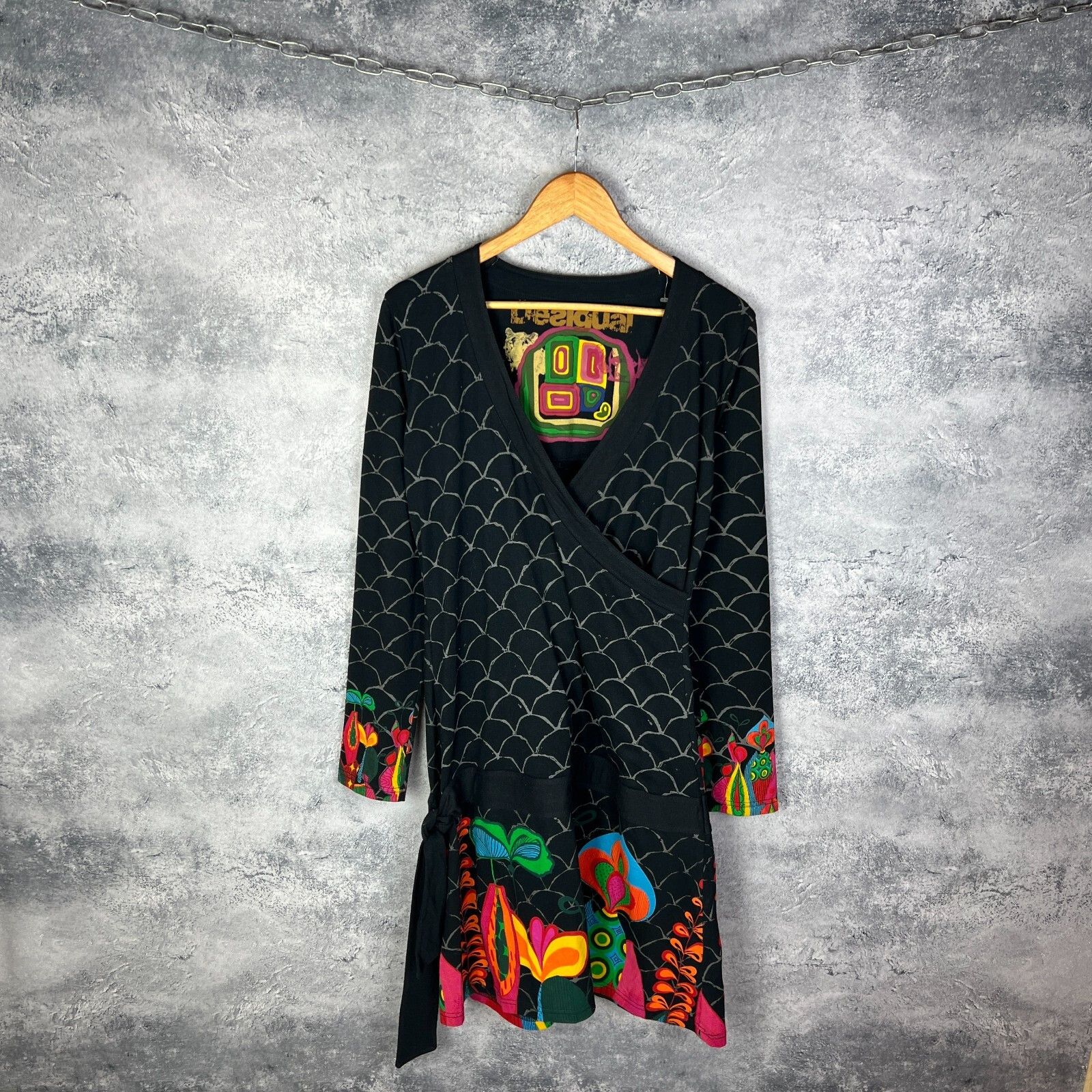 Desigual Desigual Dress Women's Size XL Multicolor Long Sleeve` Size XL / US 12-14 / IT 48-50 - 1 Thumbnail